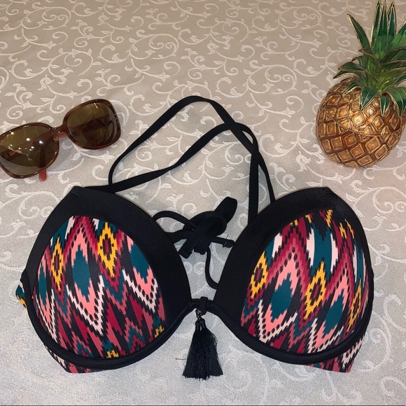 Shade & Shore Aztec Chevron Print Bikini Top - Picture 6 of 12